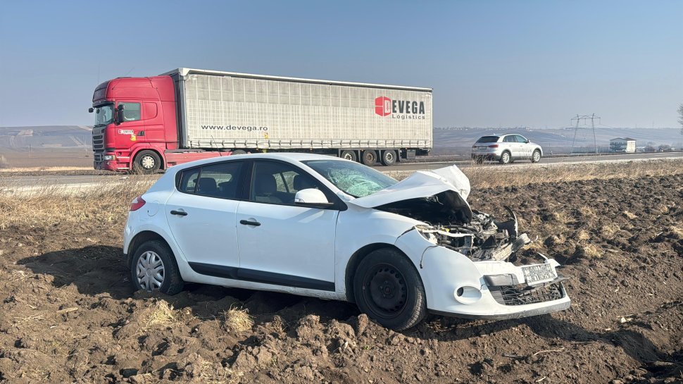 Șofer neatent, rănit într-un accident rutier la intrarea în municipiul Suceava 8589