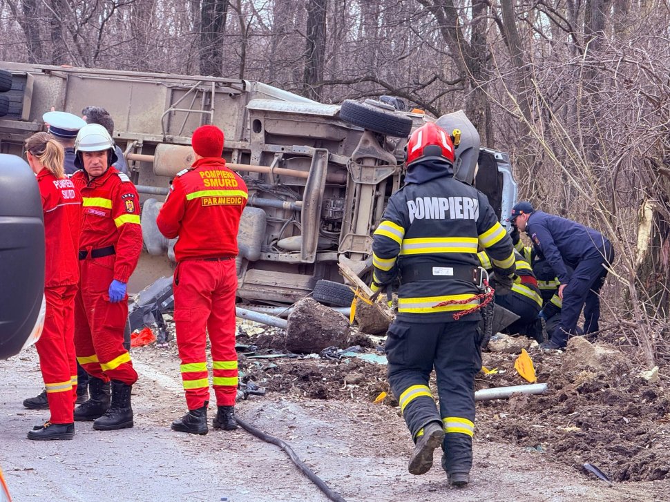 Bărbat rănit într-un accident rutier în pădurea Baisa, Botoșani