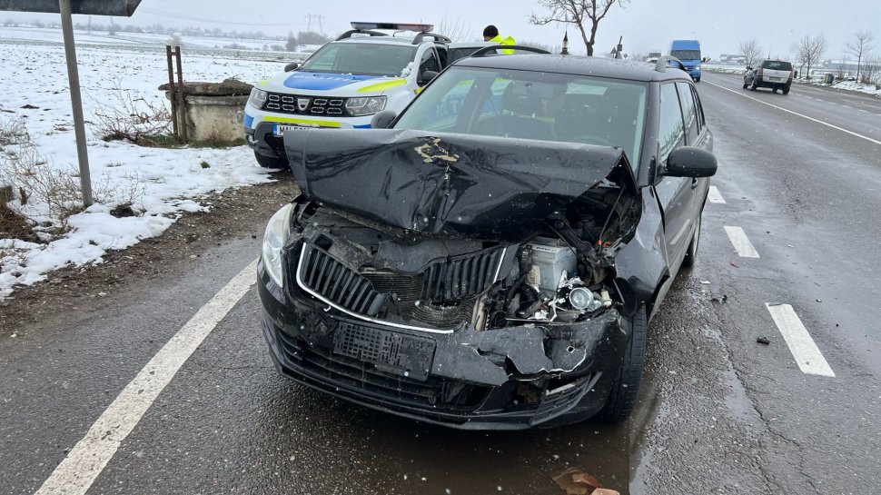 Carambol cu trei autoturisme pe E85 9260