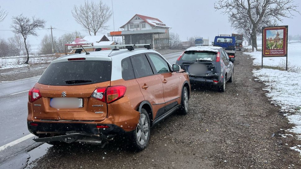 Carambol cu trei autoturisme pe E85 9261