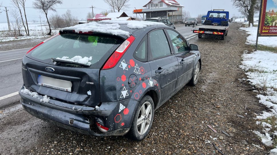 Carambol cu trei autoturisme pe E85 9262