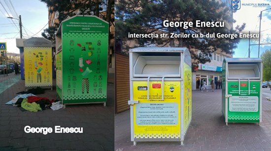 Containerele pentru donații, vandalizate de cei grăbiți să selecteze 9580