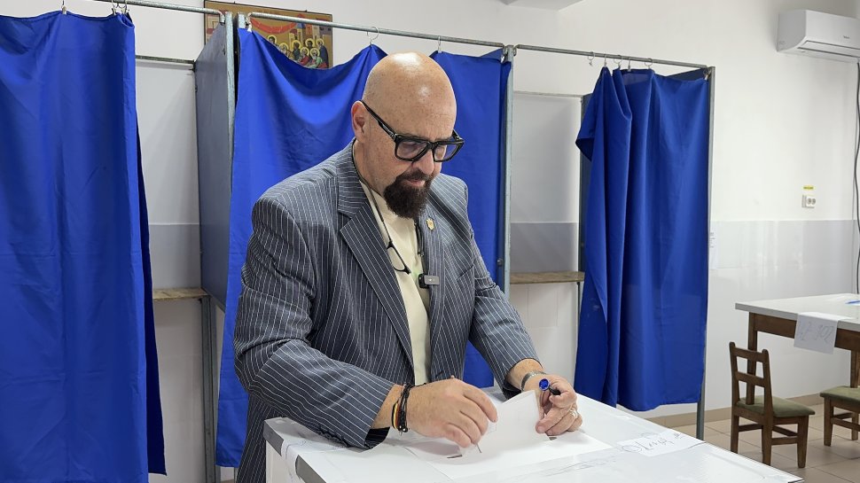 Președintele ANPC, Cristian Popescu Piedone, a votat la Fălticeni
