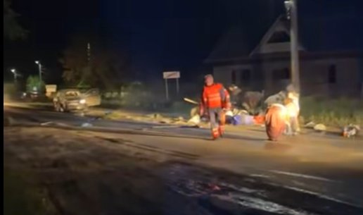 Accident grav între un autoturism și o căruță, cu mai mulți răniți, la Topolița, județul Neamț 10370