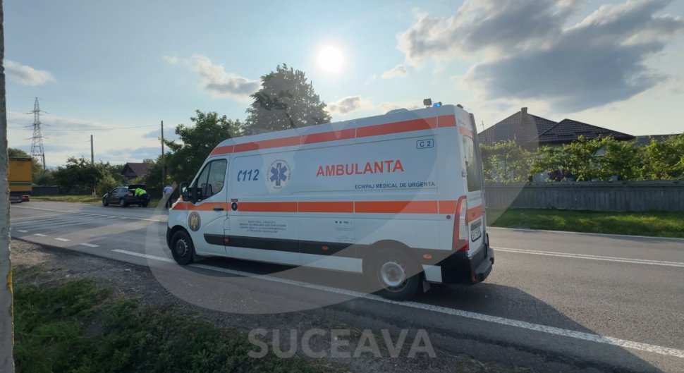 Motociclist rănit într-un accident rutier la Bărăști, județul Suceava 10764
