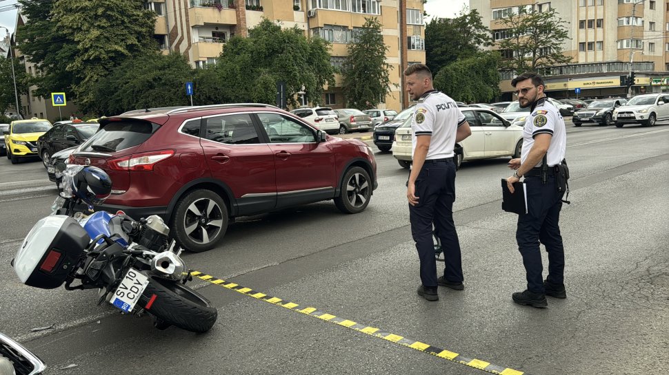Motociclist rănit într-un accident produs în cartierul Obcini din municipiul Suceava 10838