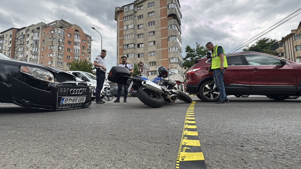 Motociclist rănit într-un accident produs în cartierul Obcini din municipiul Suceava 10840