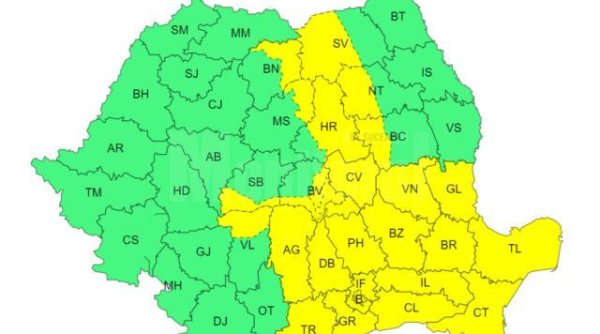 un nou cod galben de vijelii si grindina in judetul suceava un nou cod galben de vijelii si grindina in judetul suceava