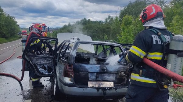 autoturism facut scrum in cateva minute la bunesti