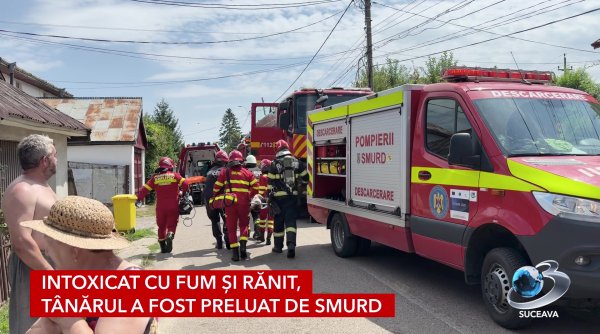 interventie contra cronometru tanar salvat din podul unei case in flacari interventie contra cronometru tanar salvat din podul unei case in flacari