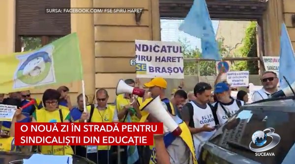 o noua zi in strada pentru sindicalistii din educatie