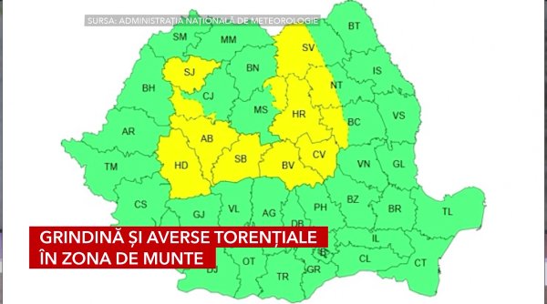 grindina si averse torentiale in zona de munte