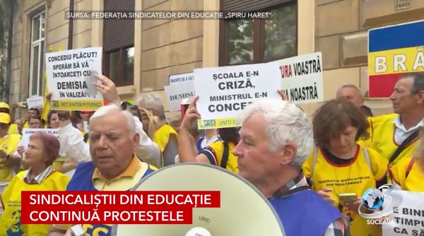 sindicalistii din educatie continua protestele