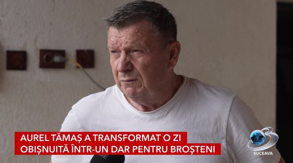 artistul aurel tamas a venit personal cu ajutoare la brosteni