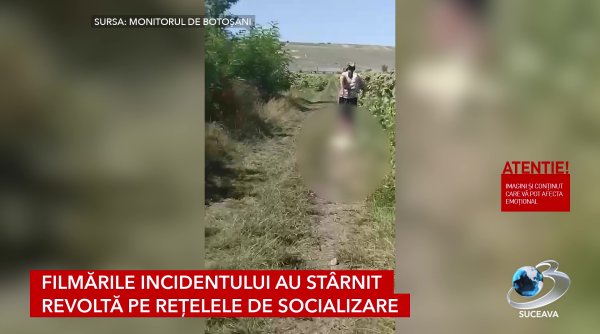 caine legat cu sarma si tarat in botosani