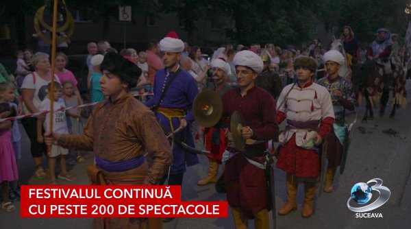 orasul transformat intr o scena medievala