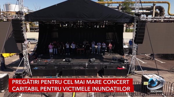 pregatiri pentru cel mai mare concert caritabil pentru victimele inundatiilor
