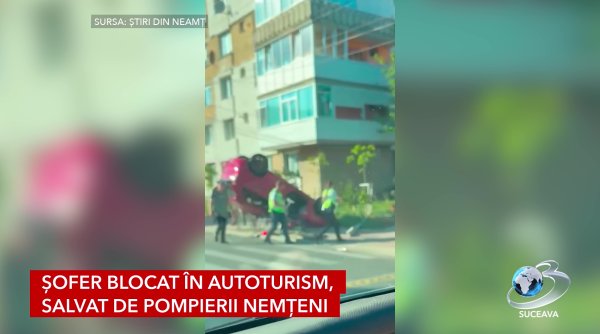 sofer blocat in autoturism salvat de pompierii nemteni sofer blocat in autoturism salvat de pompierii nemteni