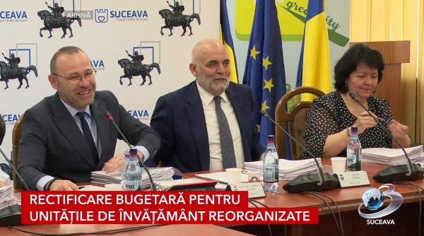 rectificare bugetara pentru unitatile de invatamant reorganizate