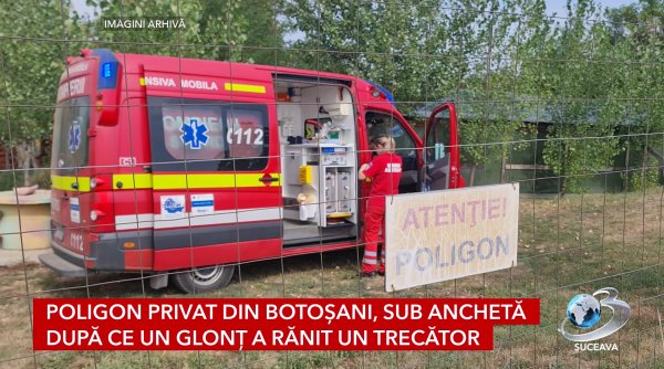 poligon privat din botosani sub ancheta dupa ce un glont a ranit un trecator