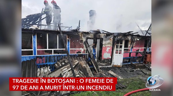 tragedie in botosani o femeie de 97 de ani a murit intr un incendiu