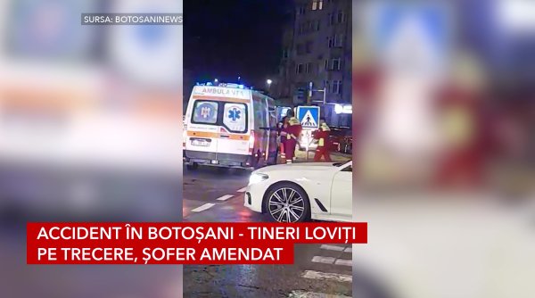 accident in botosani tineri loviti pe trecere sofer amendat