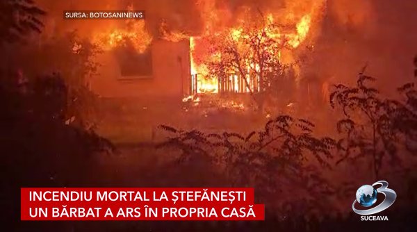 incendiu mortal la stefanesti un barbat a ars in propria casa incendiu mortal la stefanesti un barbat a ars in propria casa