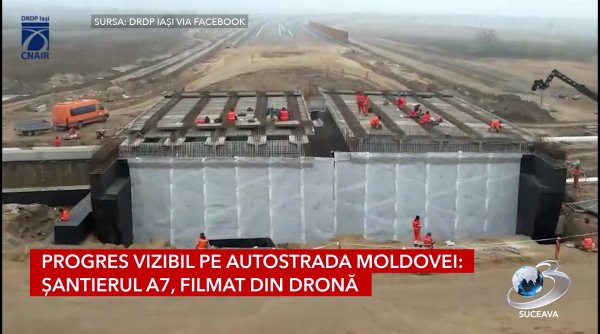progres vizibil pe autostrada moldovei santierul a7 filmat din drona progres vizibil pe autostrada moldovei santierul a7 filmat din drona