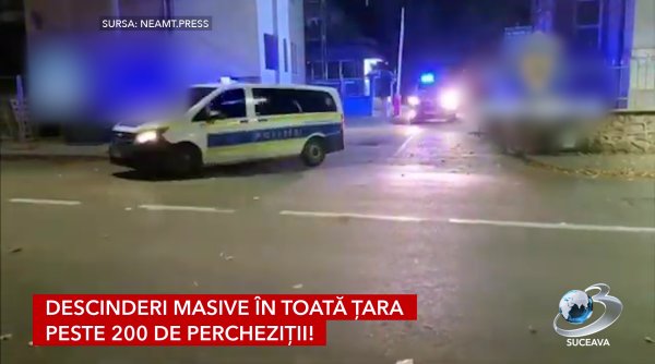 descinderi masive in toata tara peste 200 de perchezitii