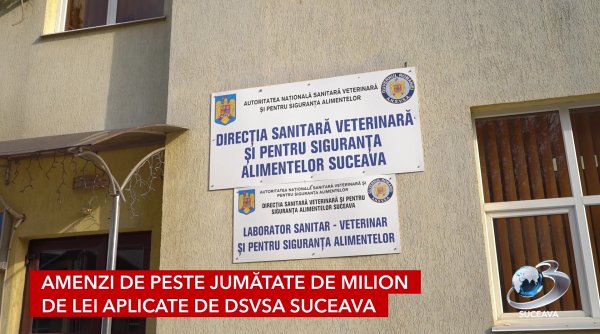 amenzi de peste jumatate de milion de lei aplicate de dsvsa suceava