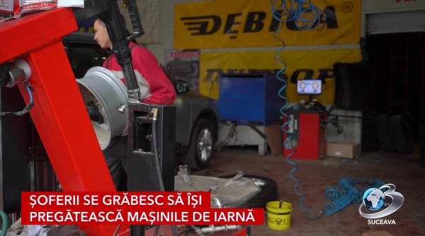 prima ninsoare blocheaza service urile auto din suceava
