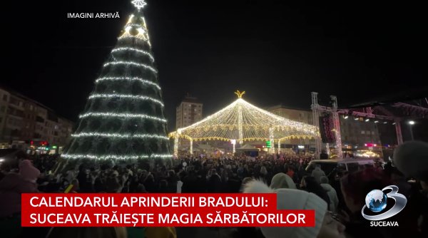 calendarul aprinderii bradului suceava traieste magia sarbatorilor