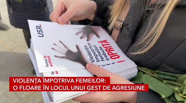 violenta impotriva femeilor o floare in locul unui gest de agresiune