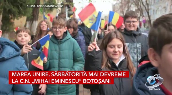 marea unire sarbatorita mai devreme la c n mihai eminescu botosani