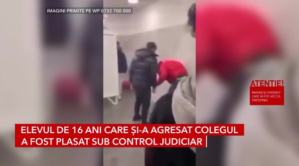 elevul de 16 ani care si a agresat colegul a fost plasat sub control judiciar