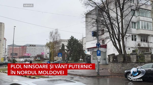 ploi ninsoare si vant puternic in nordul moldovei