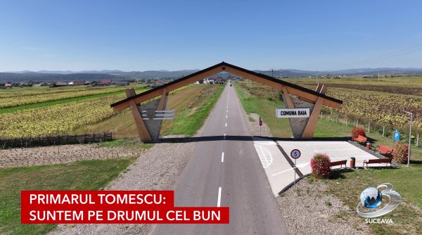 drumuri asfaltate si iluminat modern la baia