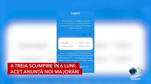 facturi mai mari la apa si canalizare