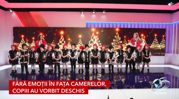 copiii de la sfantul ioan cel nou au adus colindele direct in studioul antena 3 suceava
