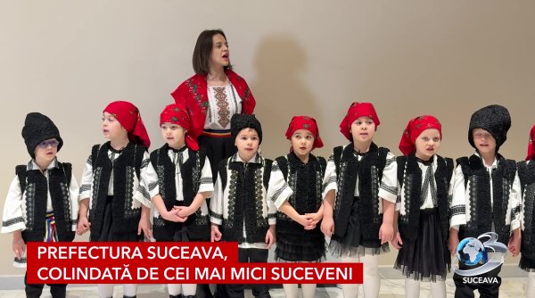 primii colindatori ai sarbatorilor primiti la institutiile judetene