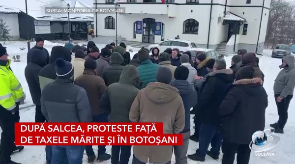 dupa salcea proteste fata de taxele marite si in botosani