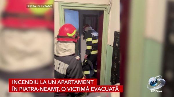 incendiu la un apartament in piatra neamt o victima evacuata