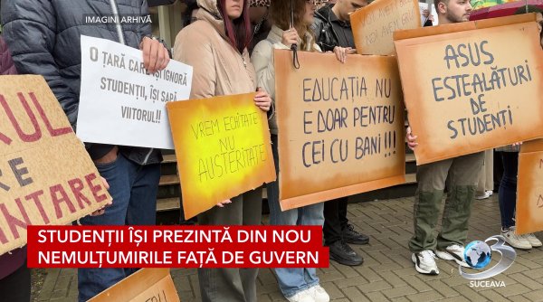 studentii isi prezinta din nou nemultumirile fata de guvern