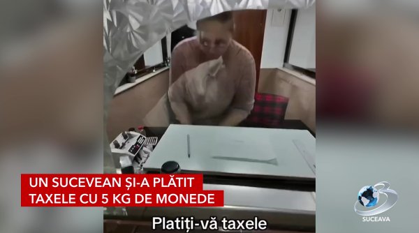 un sucevean si a platit taxele cu 5 kg de monede
