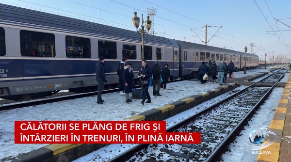 calatorii se plang de frig si intarzieri in trenuri in plina iarna