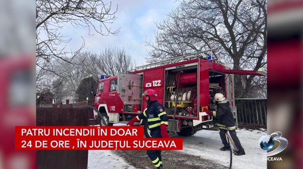 patru incendii in doar 24 de ore in judetul suceava