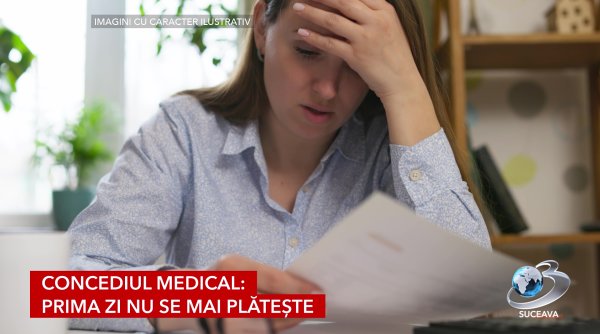concediul medical prima zi nu se mai plateste