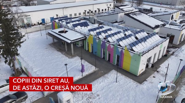 copiii din siret au de astazi o cresa noua