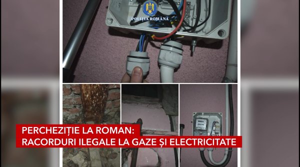 perchezitie la roman racorduri ilegale la gaze si electricitate
