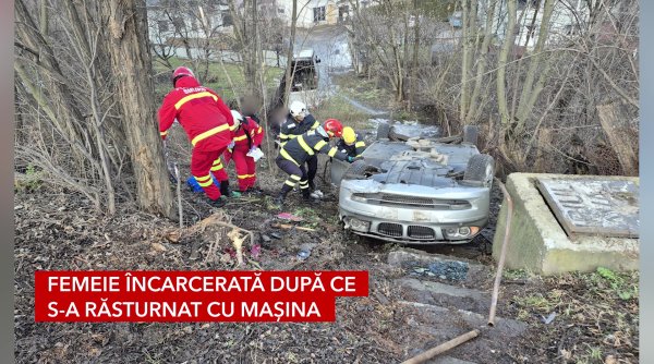 femeie incarcerata dupa ce s a rasturnat cu masina